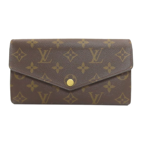 LOUIS VUITTON Accessories - Louis Vuitton M60531 Portefeuille Sarah Long Wallet, Monogram Canvas, Women's...